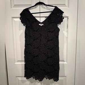 BB Dakota Black Lace Shift Dress
